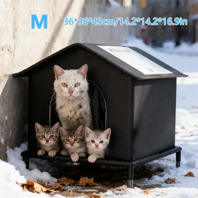 Maison Extérieure Chauffée pour Chats – Abri d’Hiver Confortable Toute l’Année 🐾