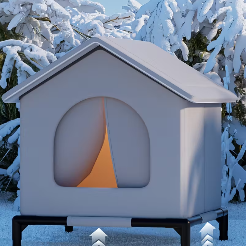 Maison Extérieure Chauffée pour Chats – Abri d’Hiver Confortable Toute l’Année 🐾