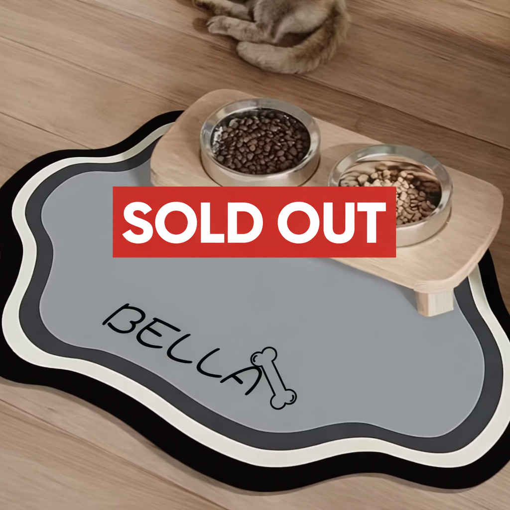 Tapis d'alimentation personnalisable pour animaux de compagnie